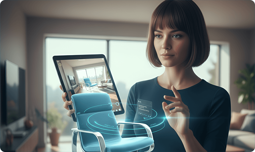 AR product visualization